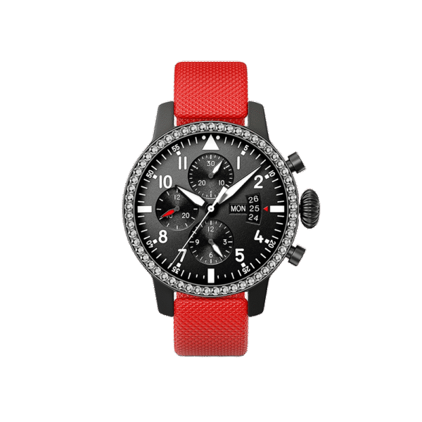 Numeral preto e vermelho