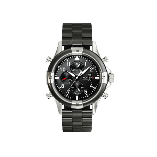 Pulseira de metal preto